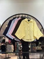 شومیز کتان لینن وارداتی لیمو (35451)