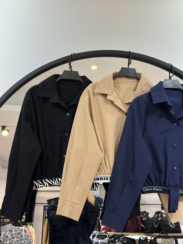 ست شومیز و امن لینن طبقبه ای کش طرحدار سپنتا (35443) - Image 2