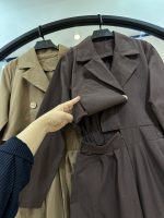 اورال لینن دو دکمه کمر کش یکطرف پهلو باز (35470) - Image 5