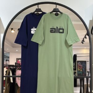 پیراهن استین سه ربع سوپر پنبه الو (35483)