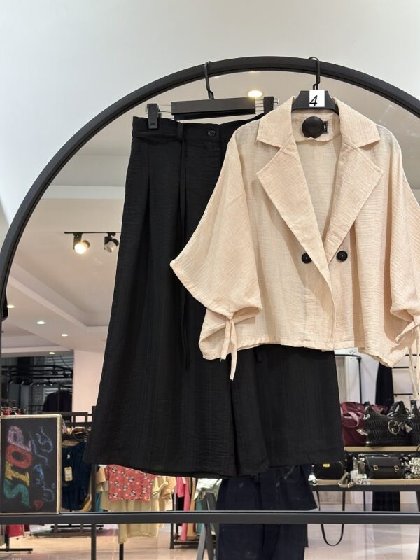 ست پانچو شلوار بگ وال ضمانت دار آهو  (35501) - Image 3