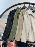 ست شومیز شلوار کمر کش هالتری (35503) - Image 2