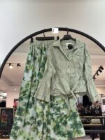 ست شومیز لینن چروک و دامن شلواری چیچک (35495) - Image 3