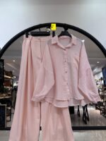 ست شومیز تک جیب و شلوار فول بگ یاس (35507) - Image 2