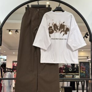 ست تیشرت پنبه براش و شلوار فشن لینن (35510)