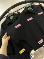 شومیز باکسی کتان کاغذی میو برجسته (35517) - Image 3