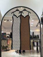 پیراهن پنبه کبریتی بغل چاک بغل نوار (35534)