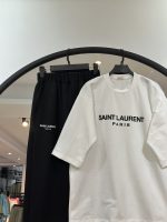 ست تیشرت شلوار گلکسی دو دکمه سفید (35552) - Image 3