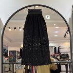 دامن مجلسی گیپور ترک با استر با اف عجیب  (35575)