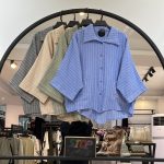 شومیز لینن ایتالیایی راه راه با قیمت اف (35583)