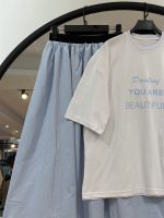 ست سه تیکه کلاه و دامن و تیشرت سوپر پنبه لیارز(35582) - Image 2