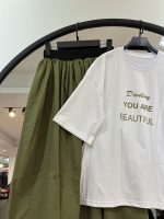 ست سه تیکه کلاه و دامن و تیشرت سوپر پنبه لیارز(35582) - Image 3