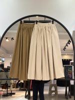 دامن لینن زارا پشت کش نسیم (35585)