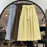 دامن لینن زارا کمربند خور  نیلا (35586)