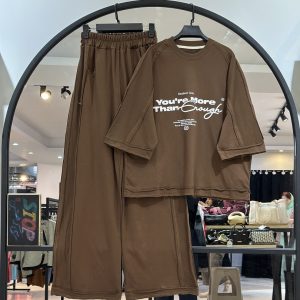 ست تیشرت باکسی و شلوار فول بگ گلکسی more(35587)