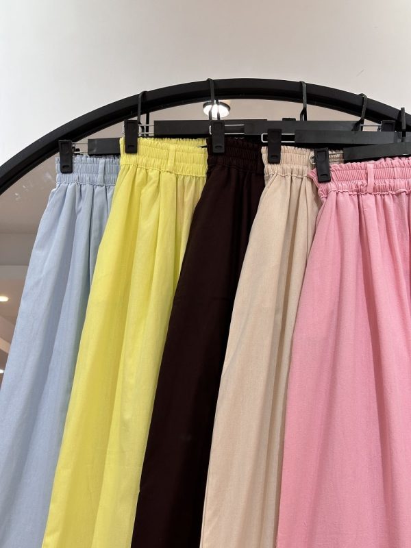 شلوار لینن فول بگ کمر کش شمیم   (35590) - Image 3