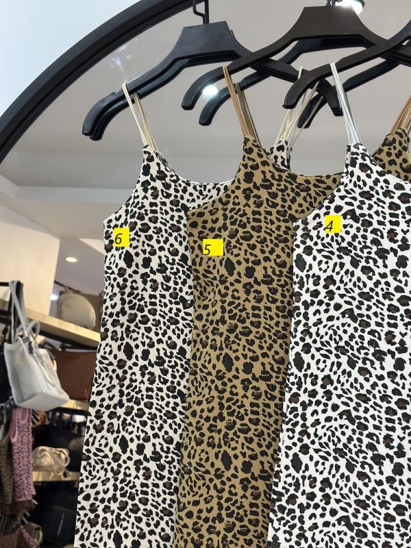 پیراهن پلنگی دو بند ماکارون اسرا (35581) - Image 2