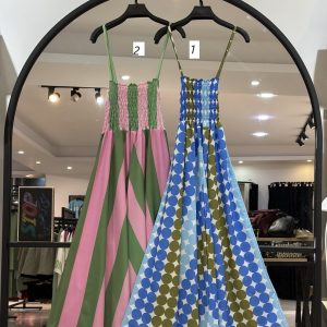 پیراهن سینه کش ساحلی فلور کرپ تابان (35559)