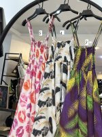 پیراهن سینه کش ساحلی فلور کرپ تابان (35559) - Image 2