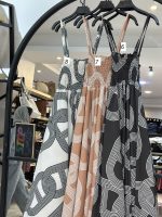 پیراهن سینه کش ساحلی فلور کرپ تابان (35559) - Image 3