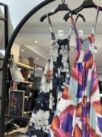 پیراهن سینه کش ساحلی فلور کرپ تابان (35559) - Image 4