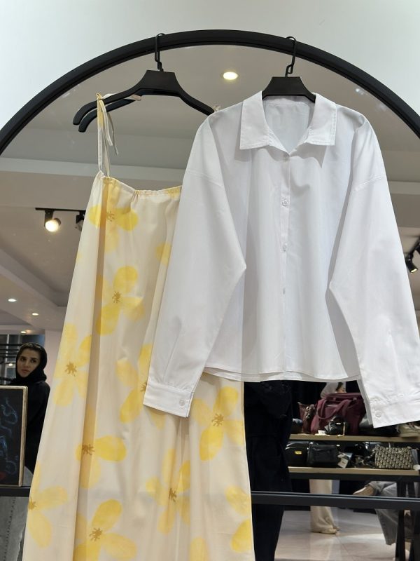 ست شومیز و پیراهن بندی کرپ وارداتی کایلی (35595) - Image 2