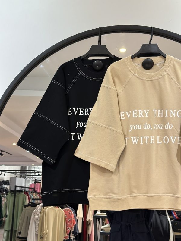 ست تیشرت باکسی اور سایز و شلوار فول بگ گلکسی سنگشور با دو سال ضمانت (35596) - Image 2