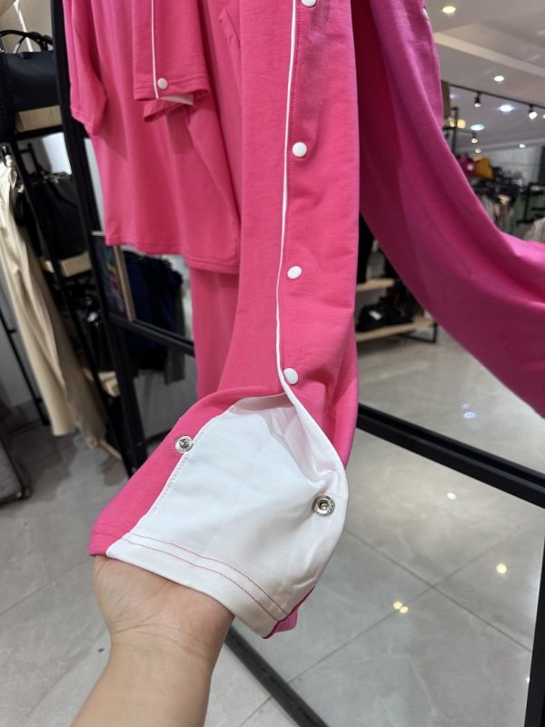 ست تیشرت شلوار بگ بغل دکمه میو (35599) - Image 3