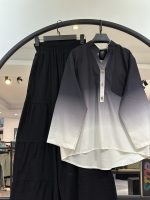 ست شومیز و شلوار دامنی لینن امبره (35612) - Image 3