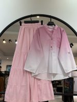 ست شومیز و شلوار دامنی لینن امبره (35612) - Image 5