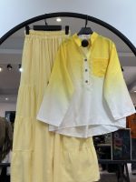 ست شومیز و شلوار دامنی لینن امبره (35612) - Image 7