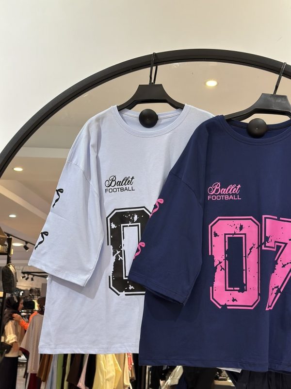 تیشرت باکسی چاپی سوپر پنبه 07(35630) - Image 3