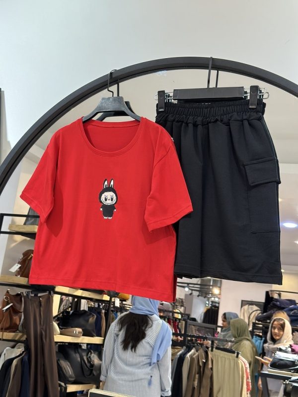 ست تیشرت شلوارک لبوبو فانتزی (35617) - Image 6