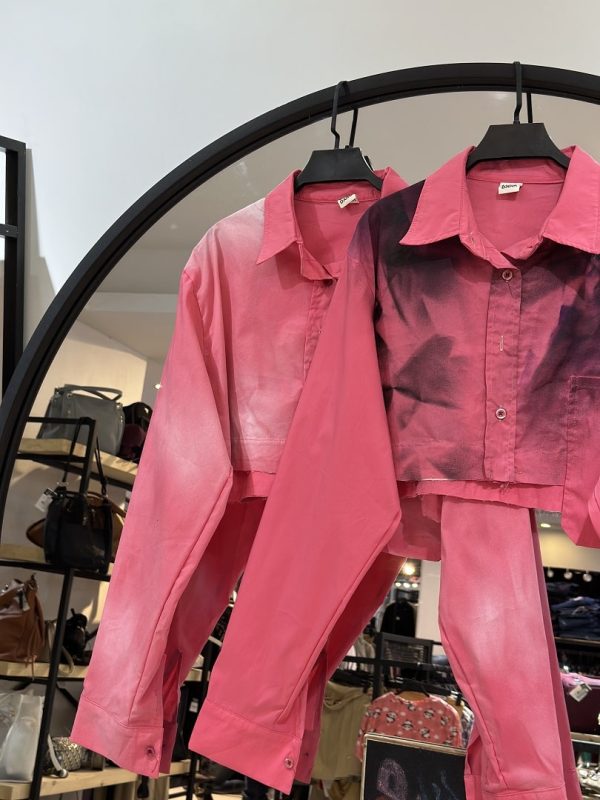 شومیز کتان کاغذی ابرنگ اش (35644) - Image 2