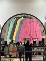 شومیز لینن ایتالیایی وارداتی سنگشور شده سلین درجه یک (35624)