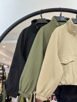 کت بارونی میله ای فیتیله ای کیف دار (35662) - Image 2