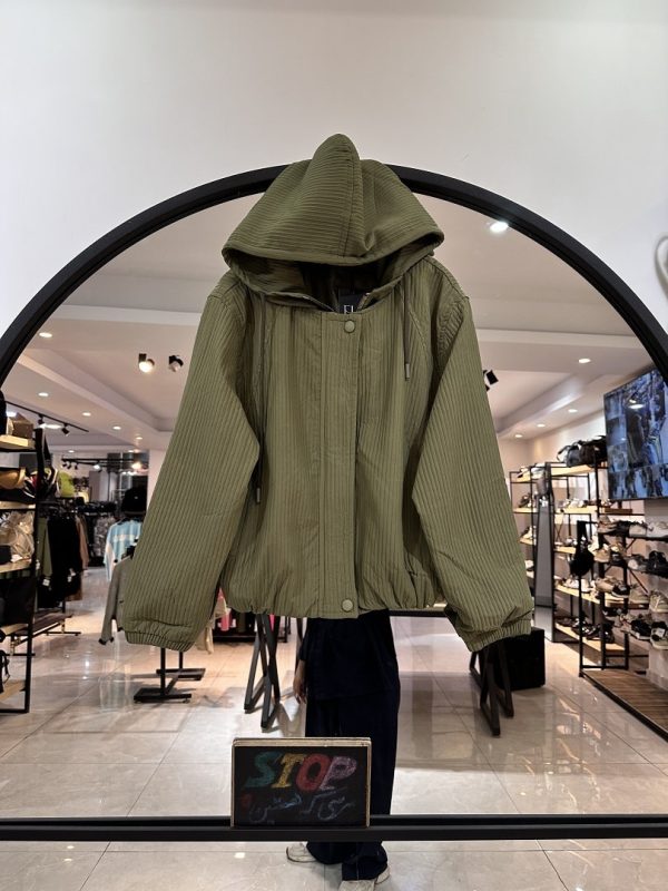 بامبر بارونی پایین کش دو زیپ میله ای (35667) - Image 3