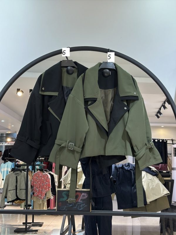 کت بارونی پرادا سانتانا دو رنگ استر دار (35668) - Image 3