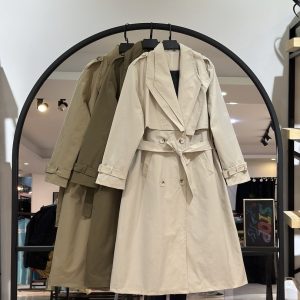 بارونی کتان دو یقه کتان استانبول استر دار (35659)