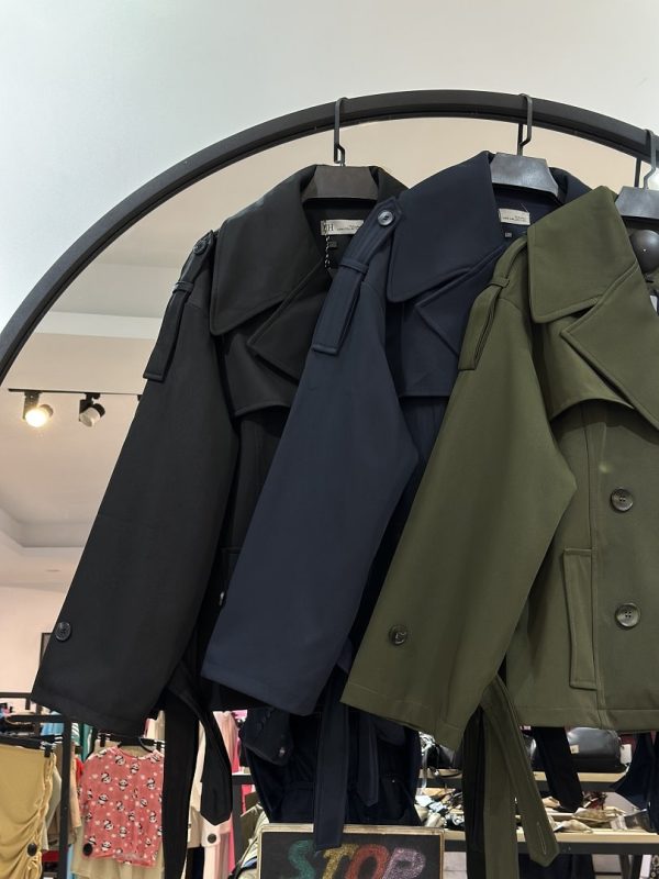 کت بارونی پرادا استر دار استین بندی (35674) - Image 2