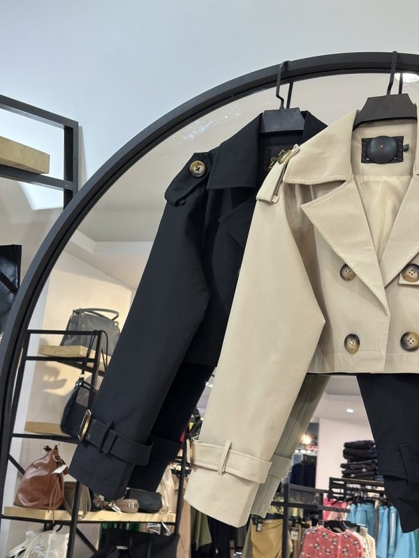 ست کت و دامن مزونی کتان زارا میله ای درجه یک  آپامه(35684) - Image 2