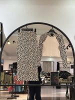 ست کراپ بلوز و دامن پنبه کبریتی پلنگی (35688)