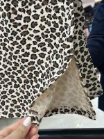 ست کراپ بلوز و دامن پنبه کبریتی پلنگی (35688) - Image 2