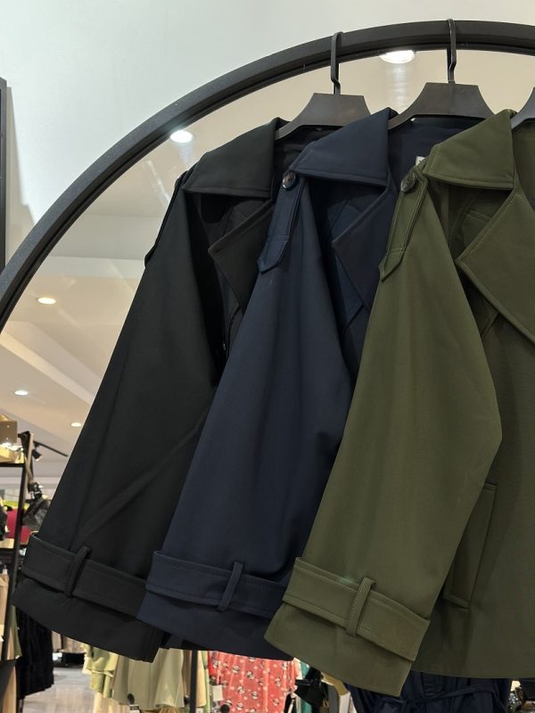 کت بارونی چهار دکمه پردا سانتانا ضمانت دار اترین (35694) - Image 2