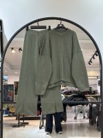 ست اور سایز بافت بلوز و شلوار بافت پایین چاک (35724)