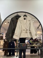 کت بارونی کمر سگک استر دار  تمنا (35739)