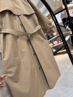 بارانی بلند کتان زارا پشت دکمه خور (35756) - Image 3