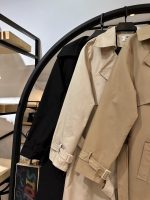 بارانی بلند کتان زارا پشت دکمه خور (35756) - Image 2