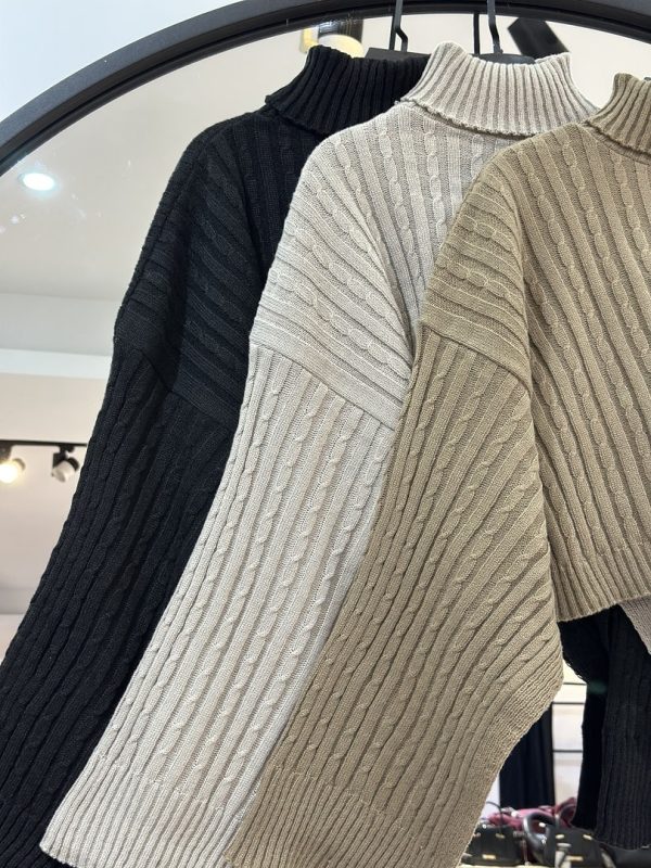 ست پانچو و پیراهن بافت زنجیری (35761) - Image 2