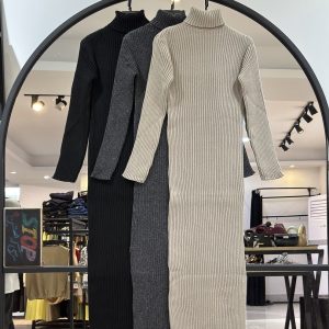 پیراهن بافت بقه اسکی متراکم با کشسانی بالا (35765)